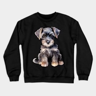 Puppy Miniature Schnauzer Crewneck Sweatshirt